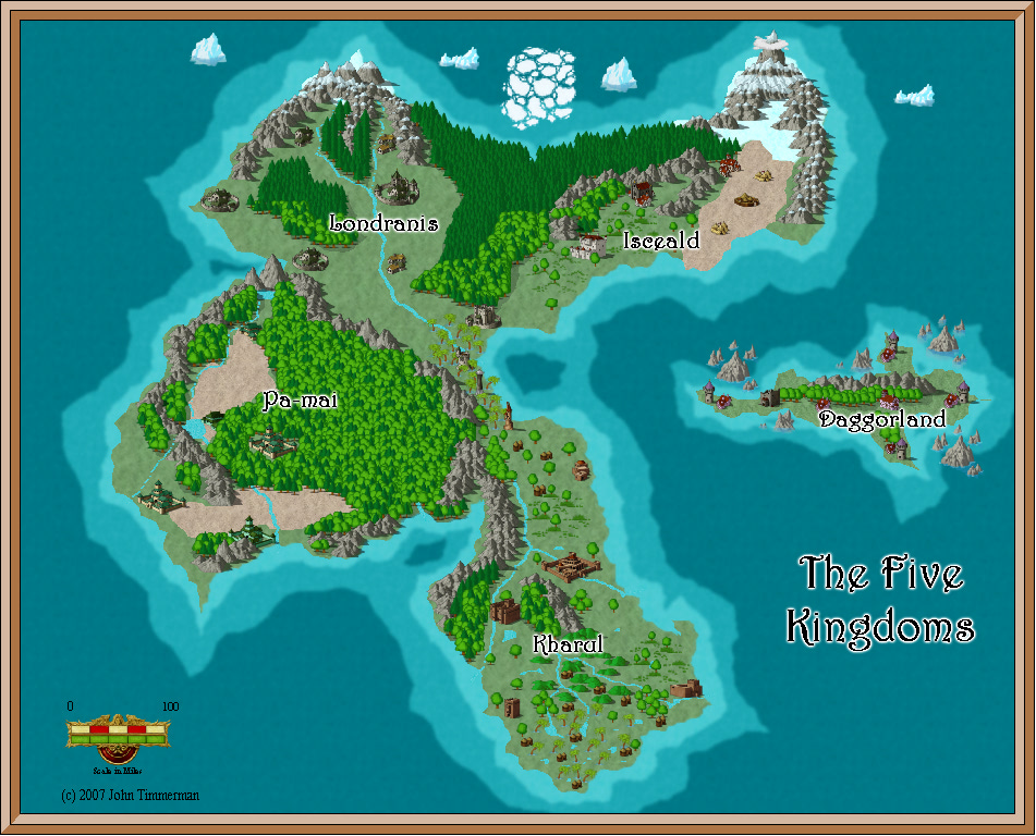 Fantasy maps - The Five Kingdoms