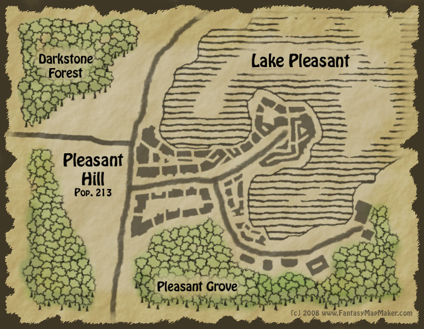Fantasy Town Map - Pleasant Hill