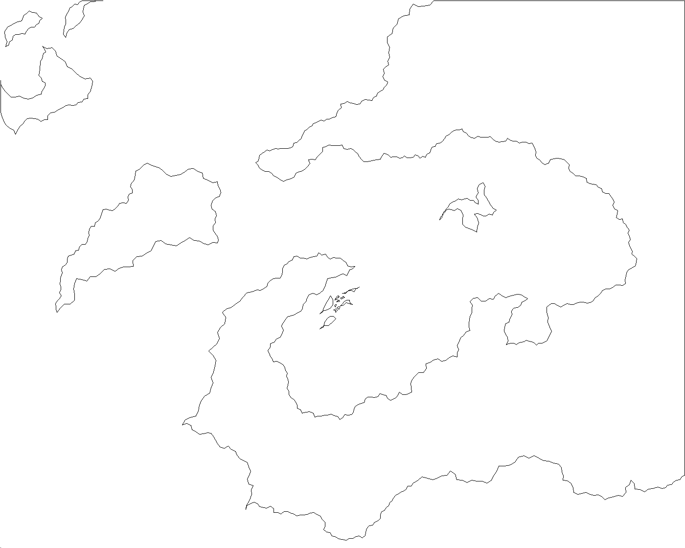 Land Mass Outlines - Free Fantasy Maps