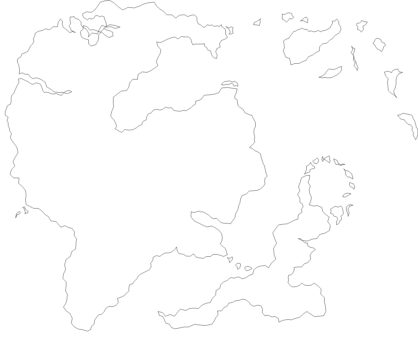 Land Mass Outlines - Free Fantasy Maps