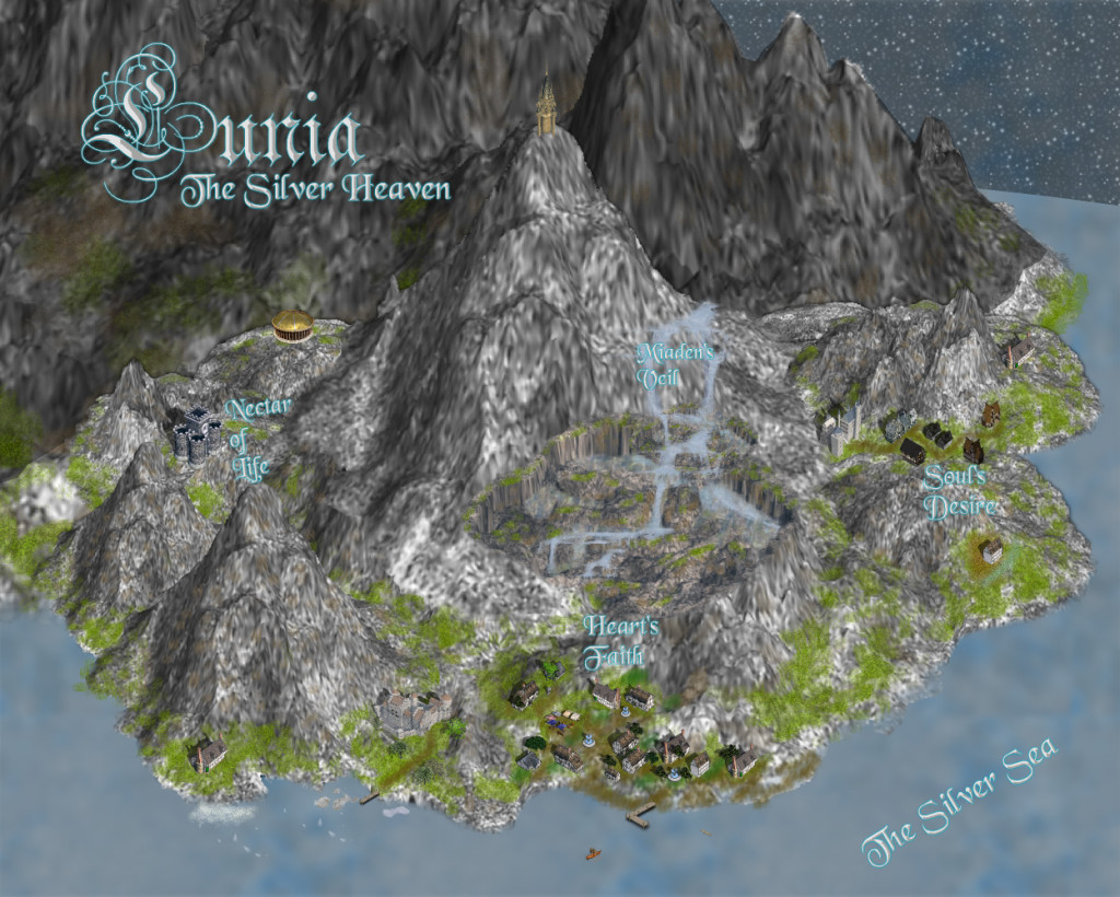 Mount Celestia - Lunia, by Shessar