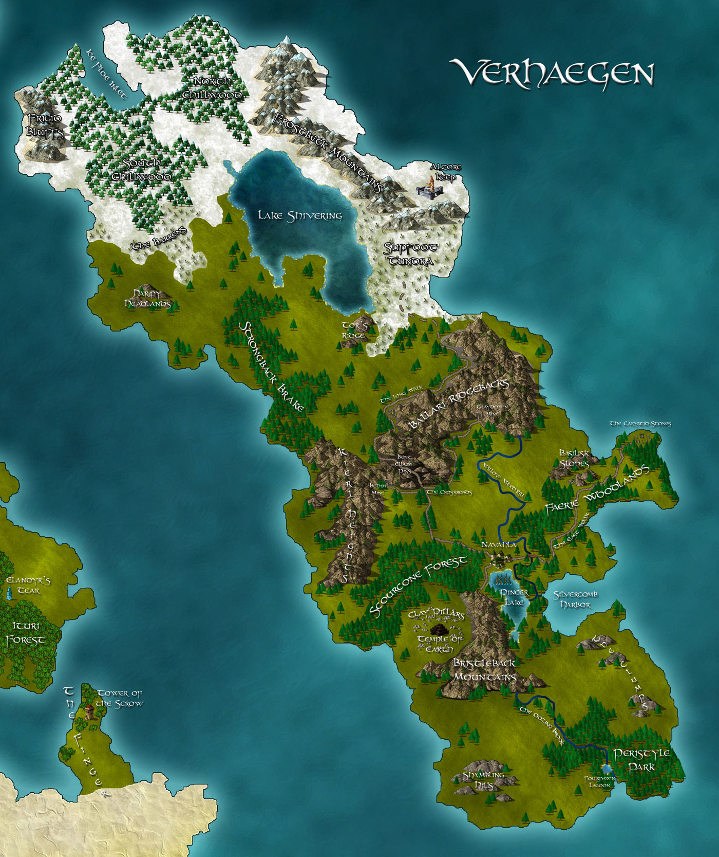 fantasy archipelago map