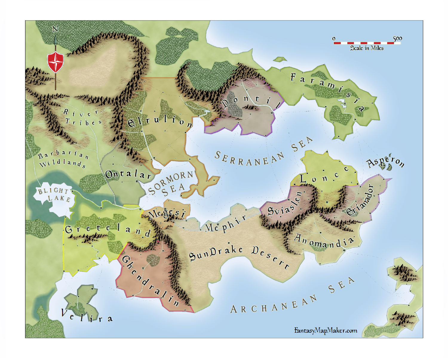 fantasy world map