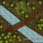 Stream Crossing Battlemap